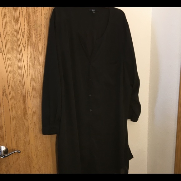 5X ELLOS BUTTON DOWN POLY SHIRT/ JACKET! - Picture 3 of 11